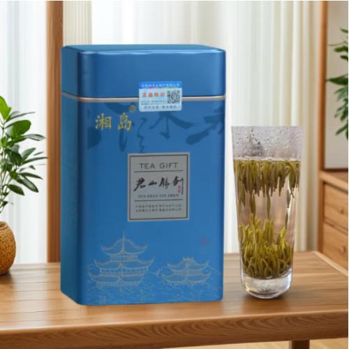 黄茶君山银针2024新茶叶特级罐装湖南岳阳特产口粮办公茶送礼送人