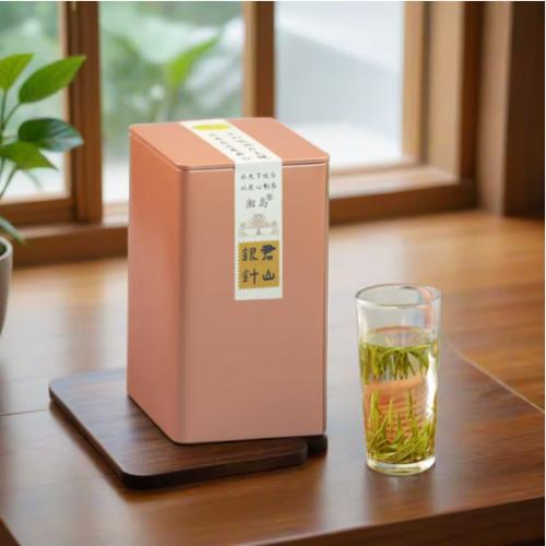 湘岛君山银针茶叶黄茶罐装一级湖南岳阳特产黄芽 100g*1罐