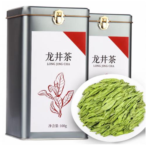 第一江南绿茶龙井200g新茶明前茶叶礼盒罐装春茶嫩芽自己喝年货送礼品